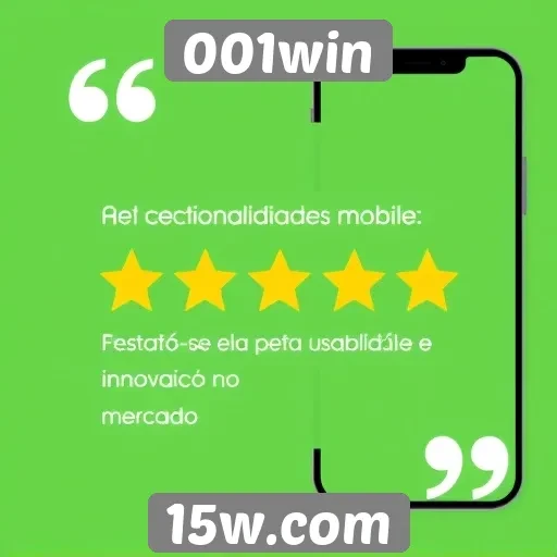 Funcionalidades mobile da 001win são bem avaliadas